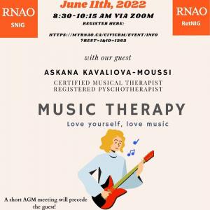 June 11th AGM on Music Therapy