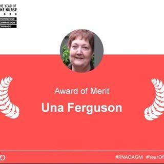 Una Ferguson Award of Merit winner (virtually at 2020 AGM)