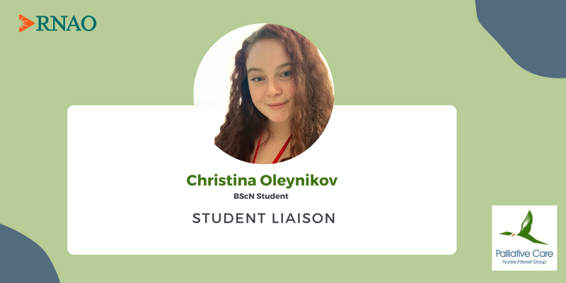 Christina Oleynikov, Student Liaison