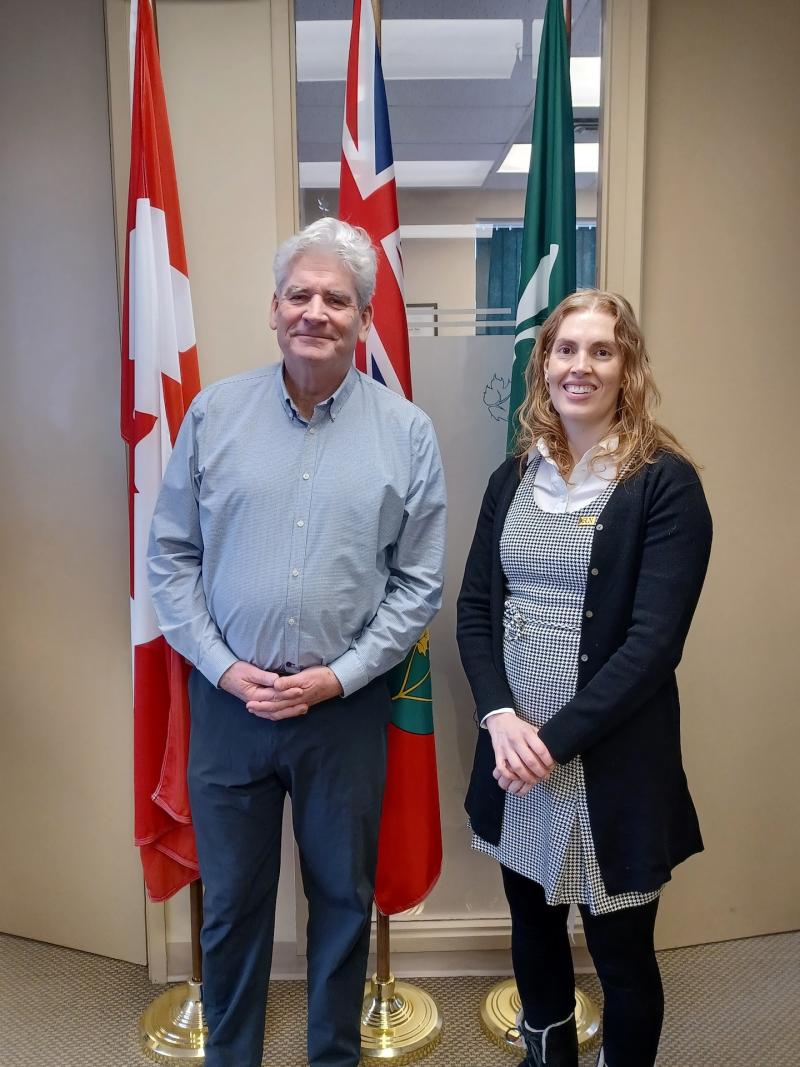 MPP John Fraser and Jenna Bennett
