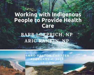 Webinar on Indigenous Health - RNAO Halton Chapter
