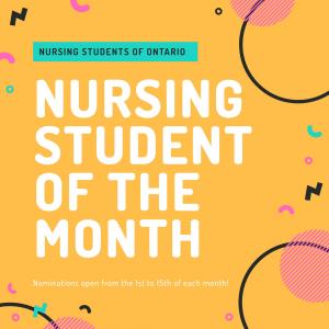 Nursing Student of the Month Flyer