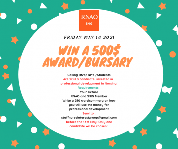 500$ SNIG award/bursary