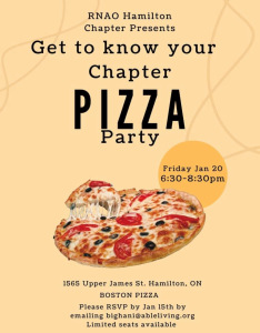 Get to know your Chapter Pizza Party 