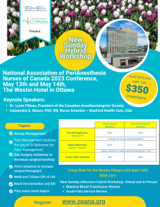 Poster NAPANC Conference Registration Ottawa 2023