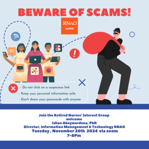 Beware of Scams! Zoom event 