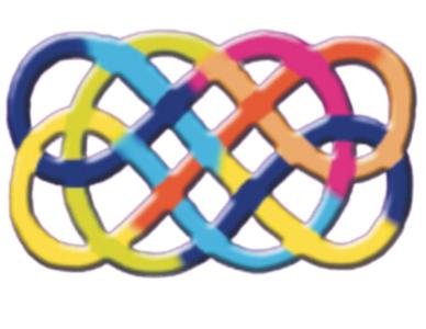 CTNIG Logo, multicoloured intersecting connected loops