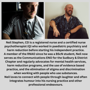 Neil Stephen CD, RN, CNP(Q) speaker for the event