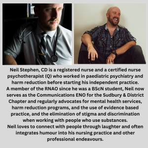 Neil Stephen CD, RN, CNP(Q) speaker for the event 