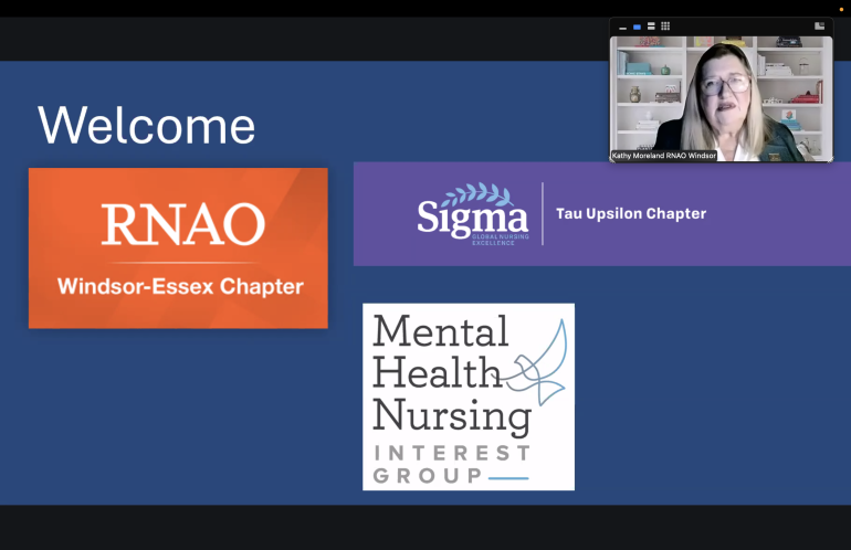 Partnership with Tau Upsilon and Mental Health Nurses Interest Group